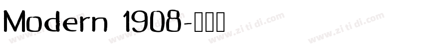 Modern 1908字体转换